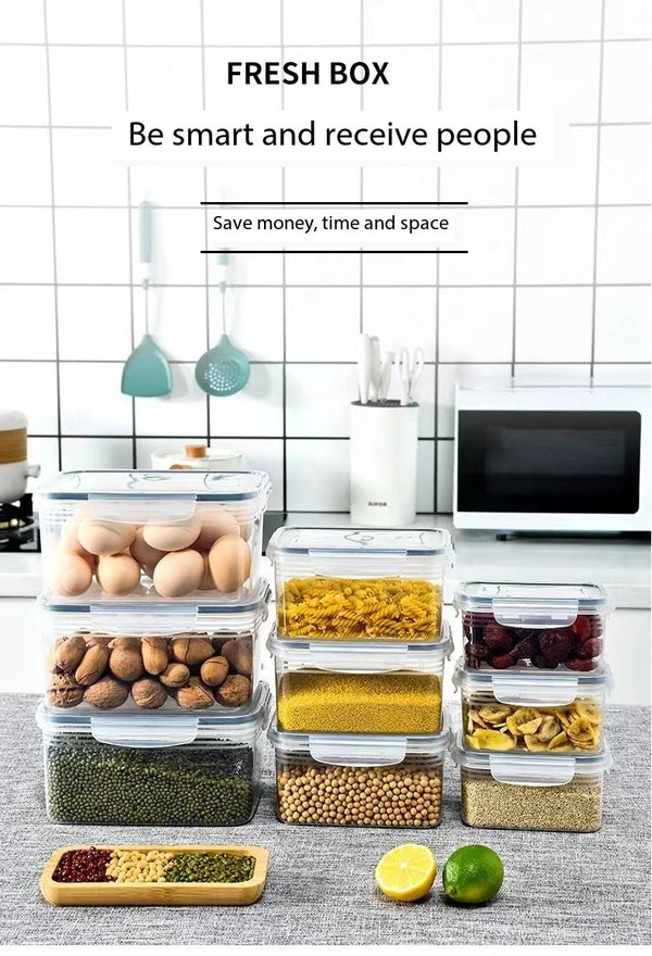 Double-Layer Sealed Food Storage Box – Transparent Fruit & Vegetable Container