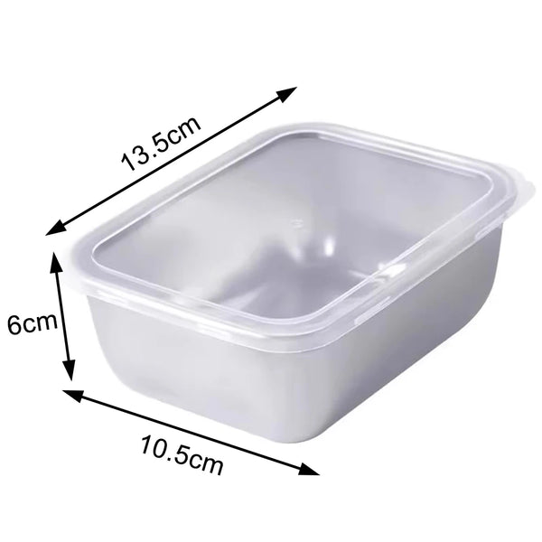 Stainless Steel Food Storage Container – Small Sealed Box with Lid