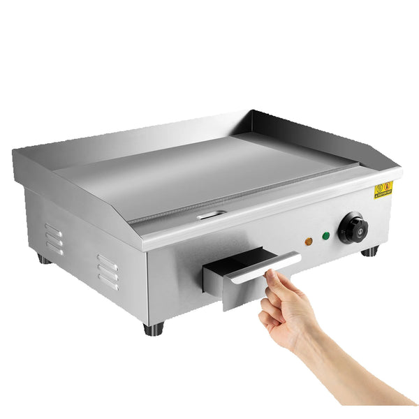 22" Commercial Electric Griddle – Stainless Steel Flat Top Grill