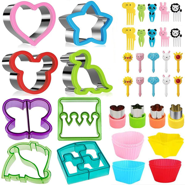 Children’s Sandwich & Cookie Cutter Set – Fun Food Shaping Molds
