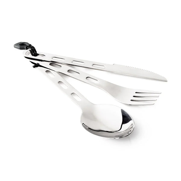 Glacier 3-Piece Stainless Steel Ring Cutlery Set – Durable Camping Utensils