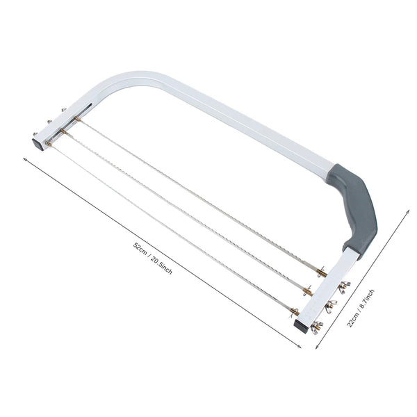 Adjustable Stainless Steel Cake Leveler – 3-Blade DIY Slicer