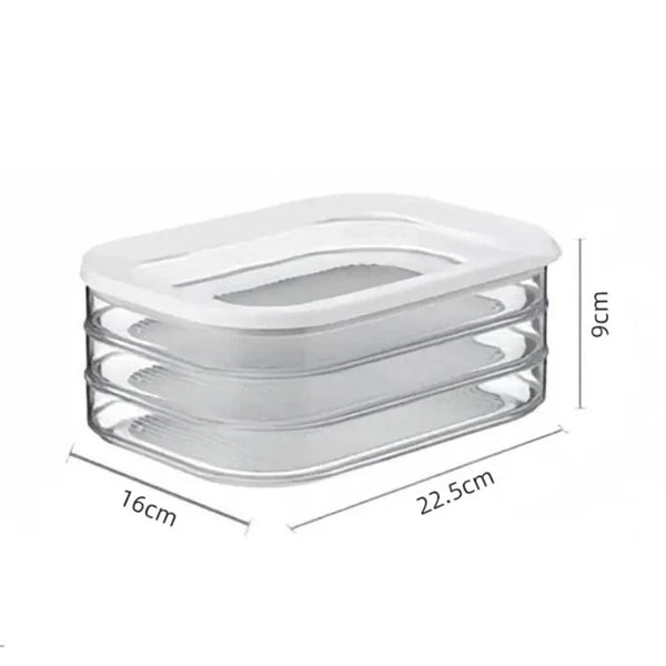 Stackable Bacon & Deli Meat Container – Airtight Fridge Organizer