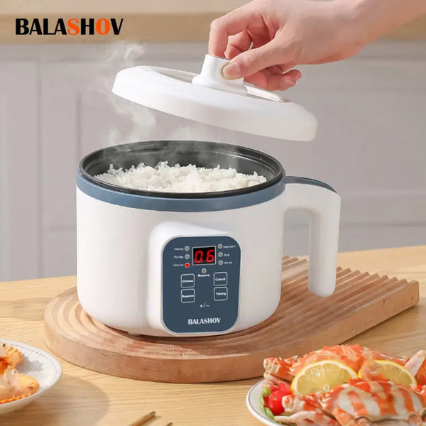 Mini Electric Rice Cooker & Multicooker – 1-2 Person Multifunction Pot