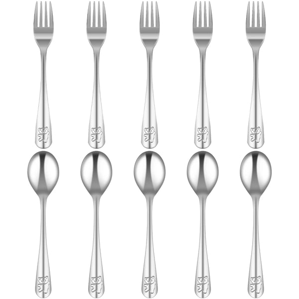 Kids Silverware Set – 9/15-Piece Dinosaur Flatware for Toddlers
