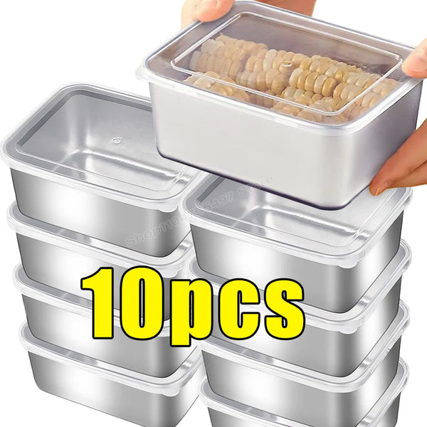 Stainless Steel Food Storage Container – Small Sealed Box with Lid