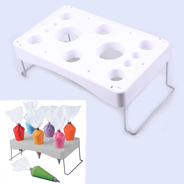 Folding Pastry Bag Stand – Cake & Fondant Decorating Tool