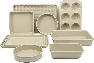 10-Piece Ceramic Bakeware Set – Gallen Non-Stick, PFA-Free