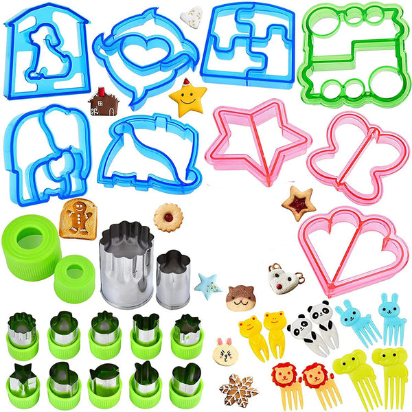 Children’s Sandwich & Cookie Cutter Set – Fun Food Shaping Molds